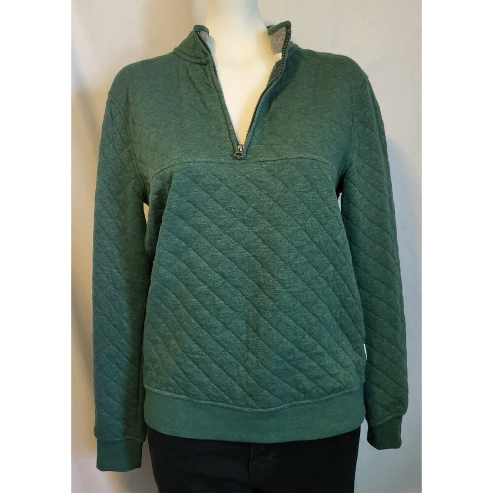 American Eagle Men's Athletic Fit Quarter Zip Pullover Sweater Size XS Green